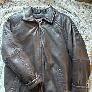 Andrew Marc Double-Lined Leather Jacket - Size S/P